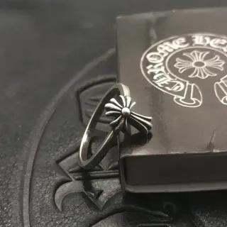 Chrome Hearts Cross Flower রুপার আংটি