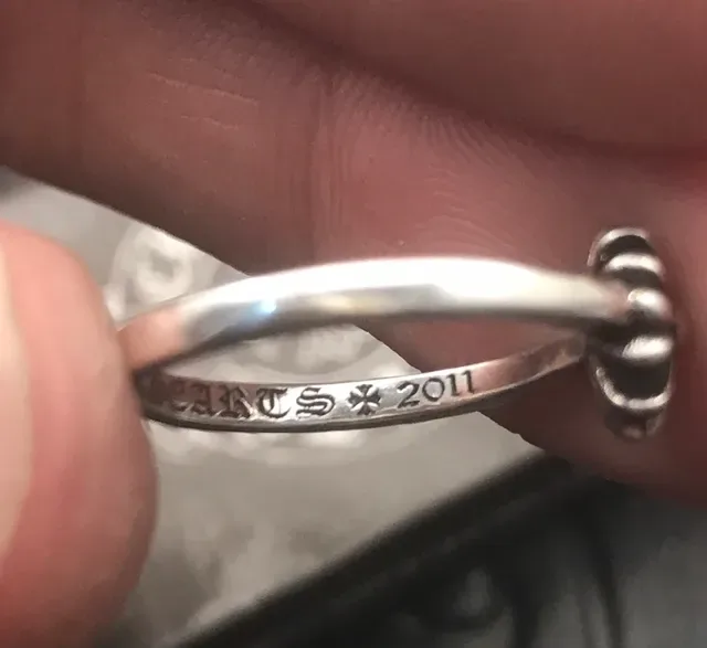 Chrome Hearts Cross Flower Silver Ring 5