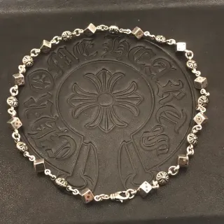 Chrome Hearts Dice Chain Bracelet Silver-Toned Metal Bracelet