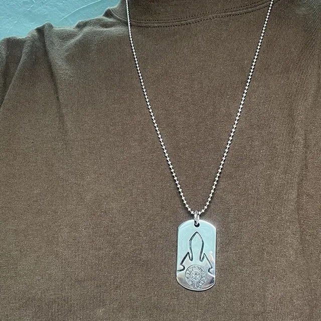 Chrome Hearts Plaque de Chien Fusée Pendentif Collier 2