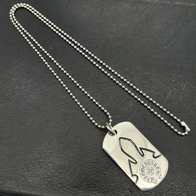 Chrome Hearts Plaque de Chien Fusée Pendentif Collier 3
