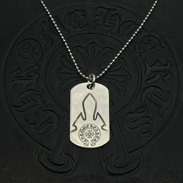 Chrome Hearts Plaque de Chien Fusée Pendentif Collier 4