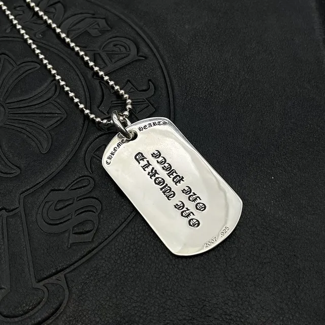 Chrome Hearts Plaque de Chien Fusée Pendentif Collier 5
