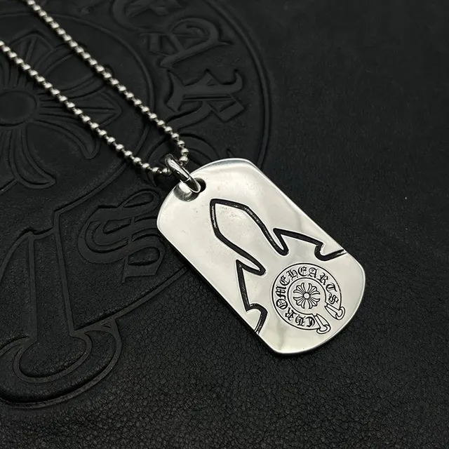Chrome Hearts Plaque de Chien Fusée Pendentif Collier 6