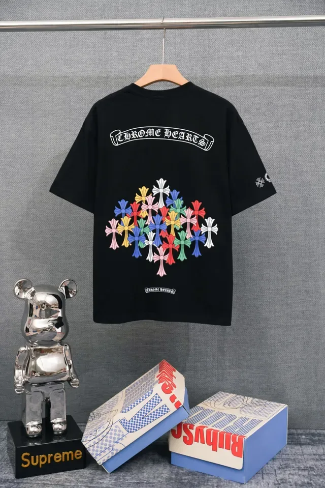 Chrome Hearts Embroidered Logo Black T-Shirt 4