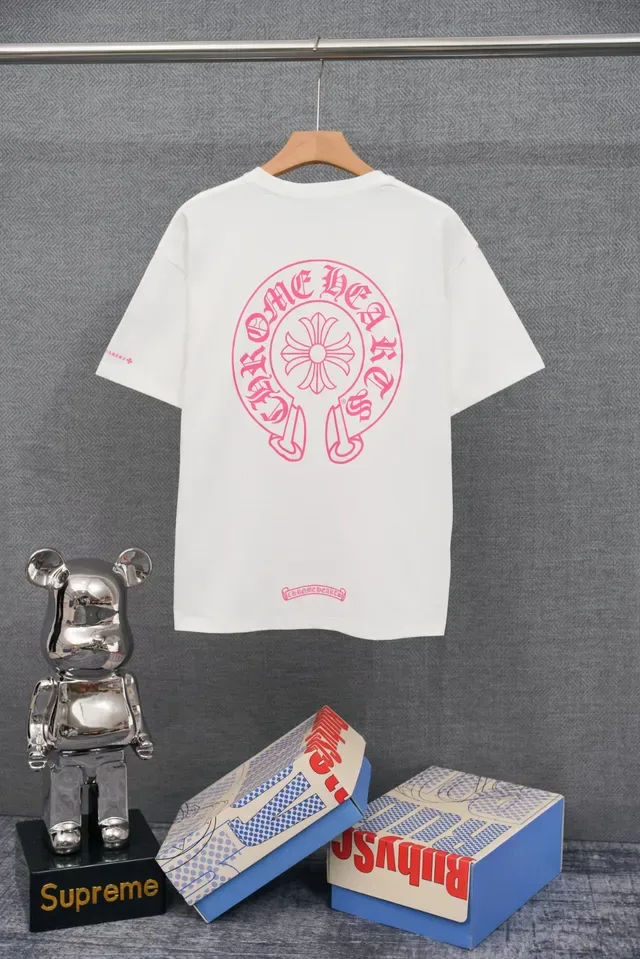 Chrome Hearts Embroidered Logo White T-Shirt 4