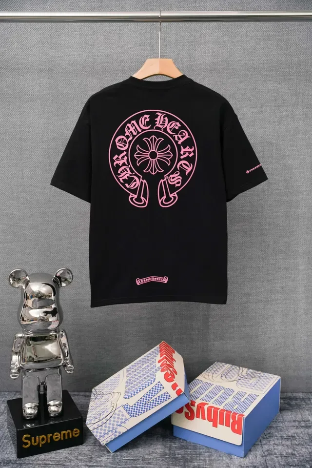 Chrome Hearts Pocket Tee White Red Embroidered Logo T-Shirt 2