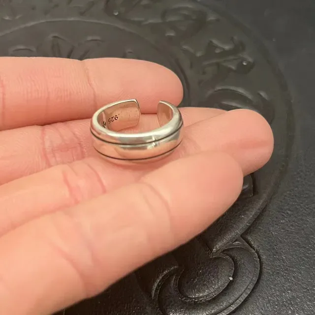 Chrome Hearts Silver Triple-Layer Rotating Spinner Ring 5
