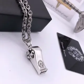 Chrome Hearts Whistle Pendant Silver Necklace