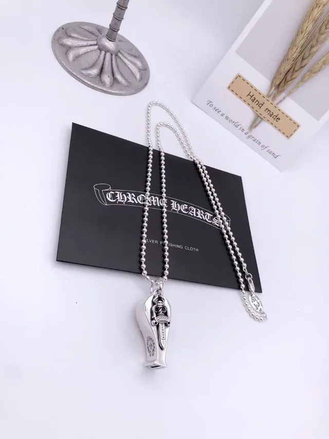 Chrome Hearts Whistle Pendant Silver Necklace 4