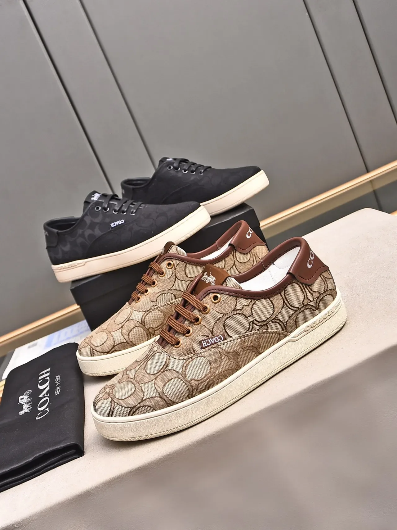 Coach Monogram Jacquard Low-Top Lifestyle Sneakers 2