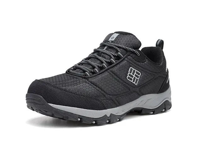 Columbia Black Gray Hexagonal Mesh Upper Reinforced Toe Cap Sneakers 2