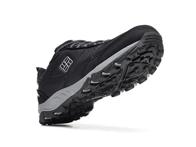 Columbia Black Gray Hexagonal Mesh Upper Reinforced Toe Cap Sneakers 4