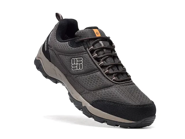 Columbia Black Gray Hexagonal Mesh Upper Reinforced Toe Cap Sneakers 10