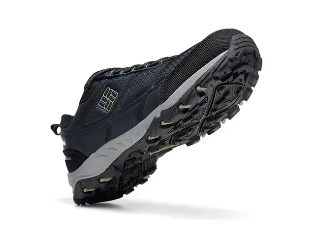 Columbia Black Gray Hexagonal Mesh Upper Reinforced Toe Cap Sneakers 18