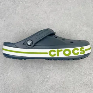 Crocs Classic Clog Navy and Lime Green Clogs