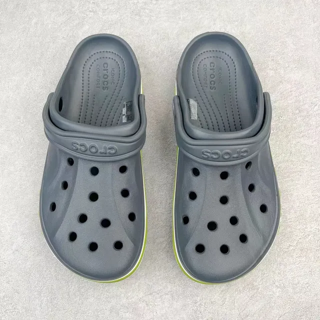 Crocs Classic Clog bleu marine et vert lime 2