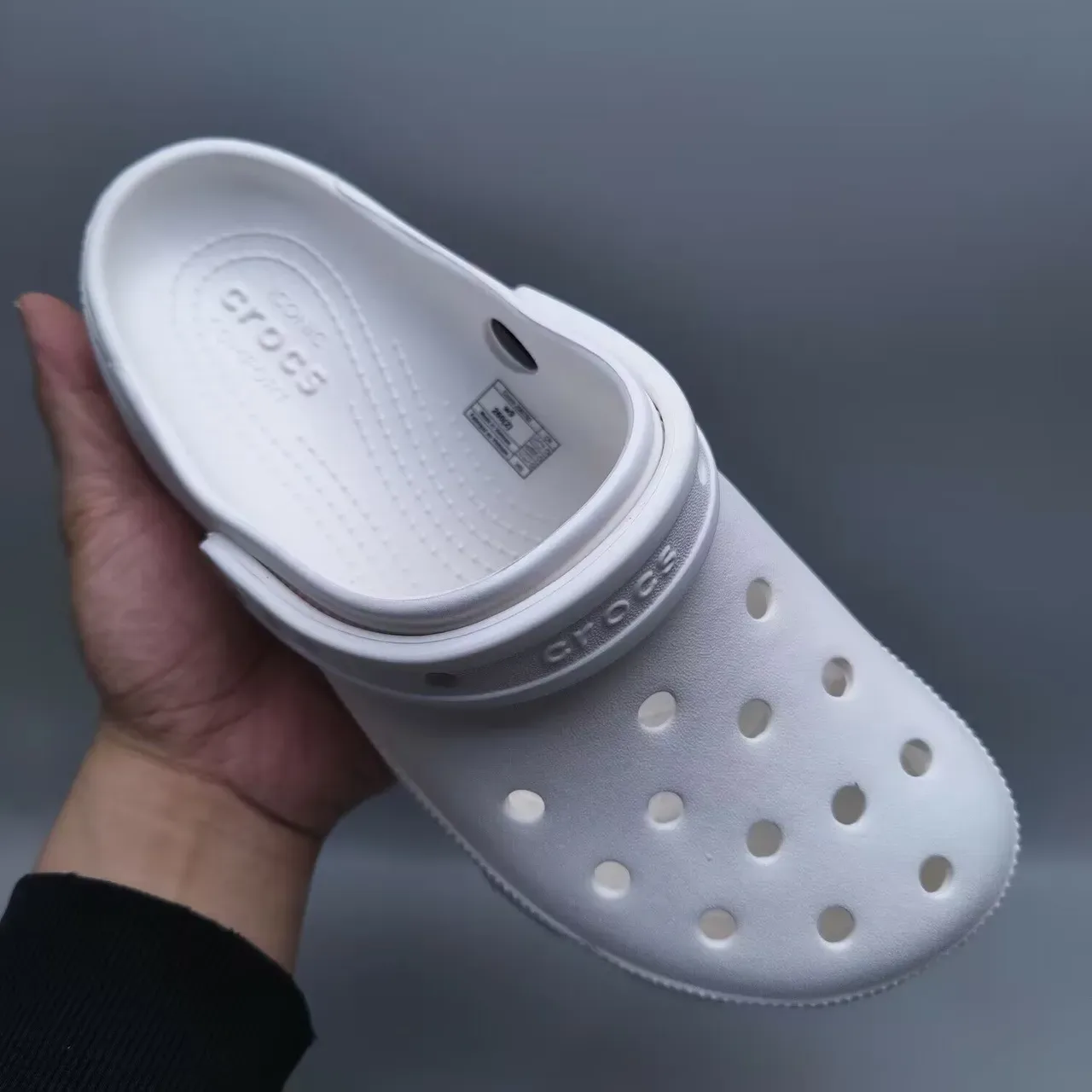 Crocs Classic Clog White Molded Foam Clog 3