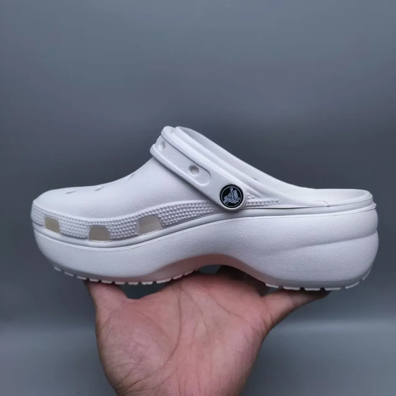 Crocs Classic Clog White Molded Foam Clog 8