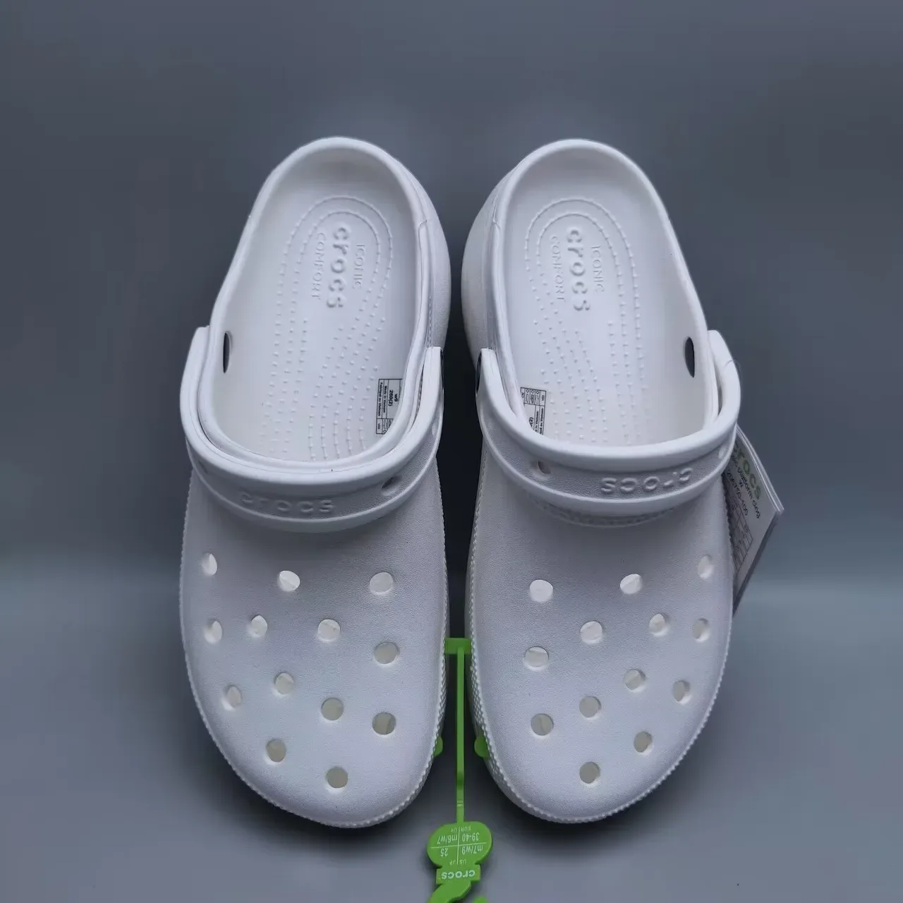 Crocs Classic Clog White Molded Foam Clog 9