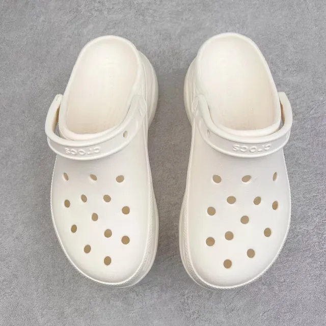 Crocs Classic Clog White Platform Clog 9