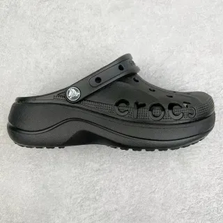 Crocs Echo Clog Negro Espuma Moldada Zueco de Plataforma