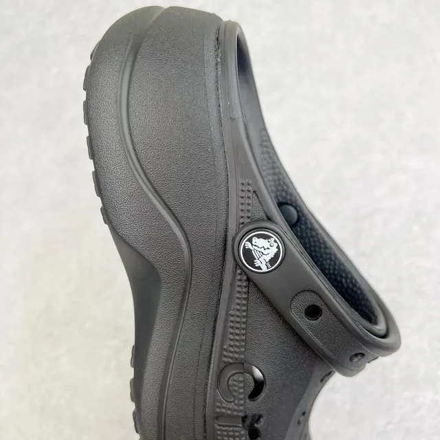 Crocs Echo Clog Black Molded Foam Platform Clog 5