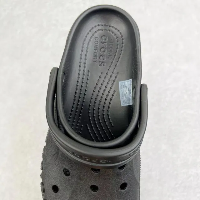 Crocs Echo Clog Black Molded Foam Platform Clog 6