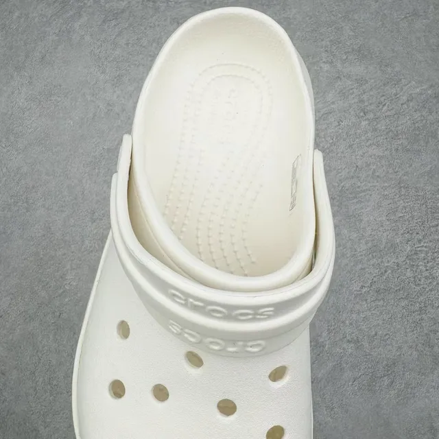 Crocs Echo Blanco Rojo Suela de Plataforma Correa Ajustable Zueco 5