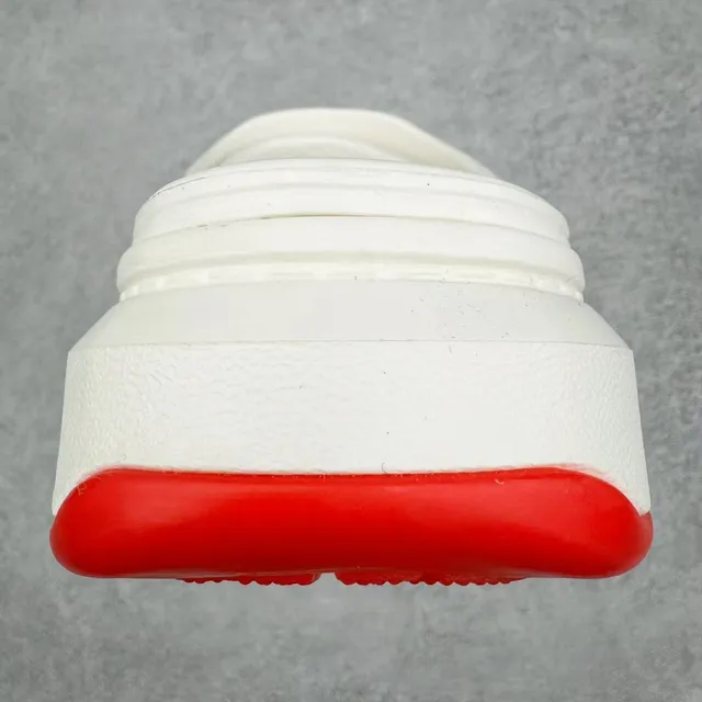 Crocs Echo Blanco Rojo Suela de Plataforma Correa Ajustable Zueco 8