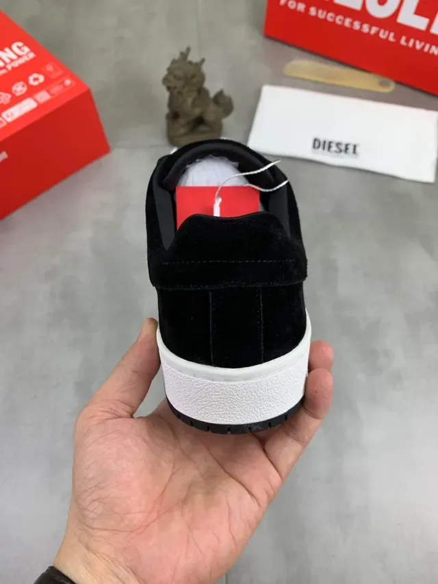Diesel Black Suede Lifestyle Sneaker 3