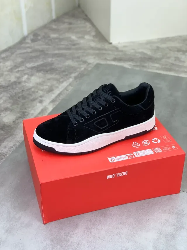 Diesel Black Suede Lifestyle Sneaker 4