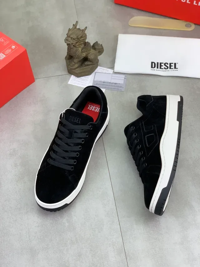 Diesel Black Suede Lifestyle Sneaker 5