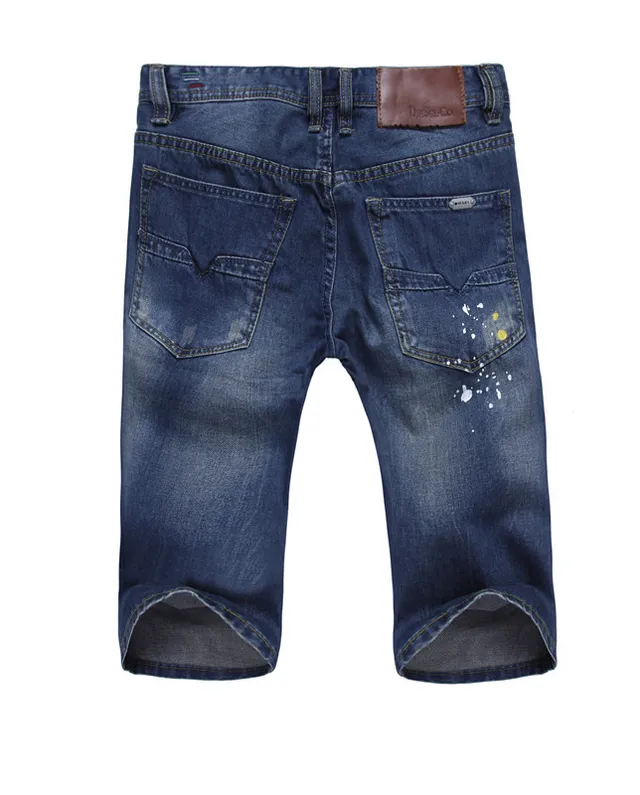 Diesel Distressed Paint-Splatter Denim Shorts 13