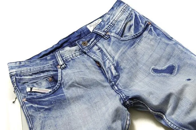 Diesel Light-Wash Zippered Back Pocket Jeans 11
