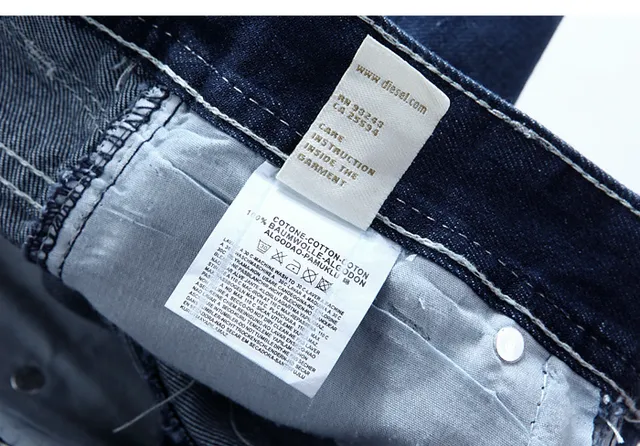 Diesel Straight-Leg Mid-Rise Distressed Blue Jeans 2