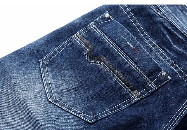 Diesel Straight-Leg Mid-Rise Distressed Blue Jeans 4