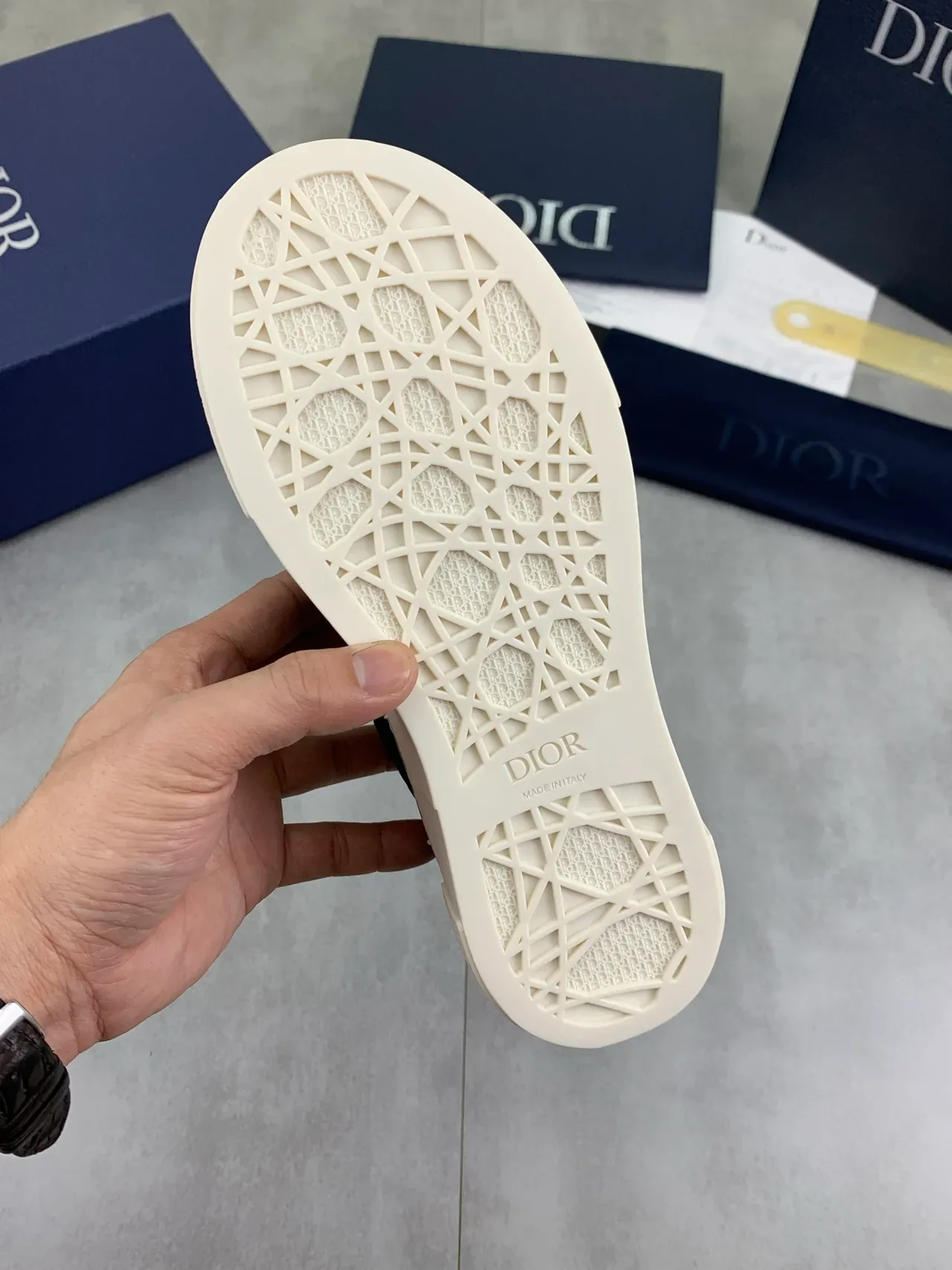 Dior B23 Black and White Platform Lifestyle Sneakers 3