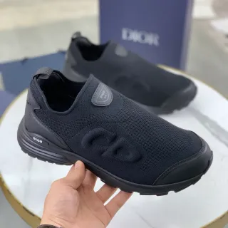 Dior B23 Black Knit Slip-On Lifestyle Sneakers