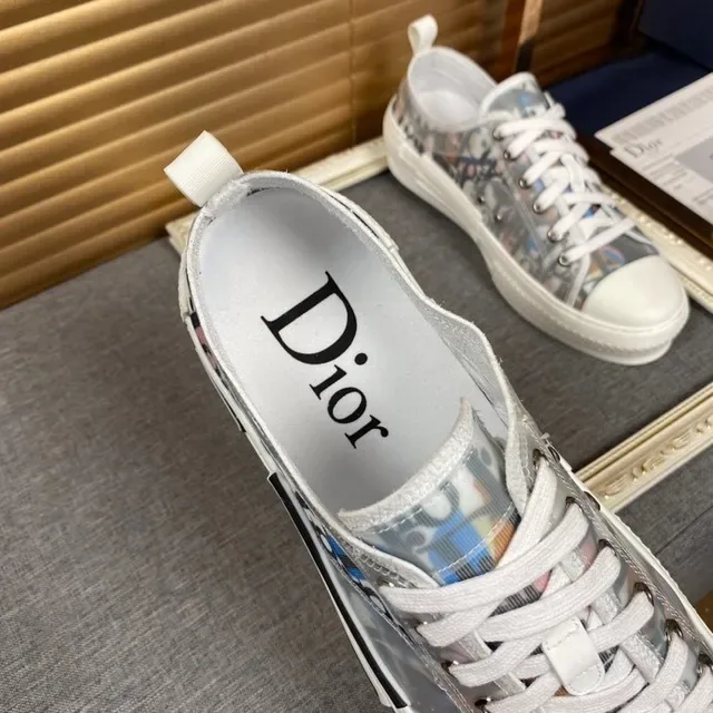 Dior B23 Multicolor Transparent Print Lifestyle Sneakers 4