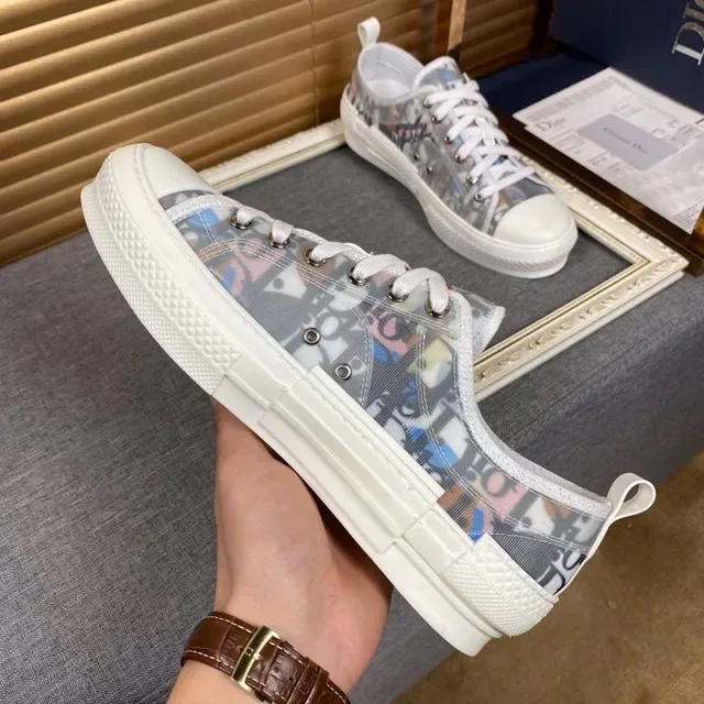 Dior B23 Multicolor Transparent Print Lifestyle Sneakers 9