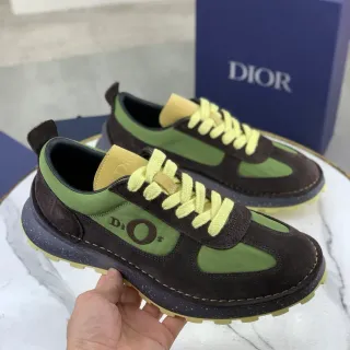 Dior B23 Olive Green and Brown Lifestyle Sneakers
