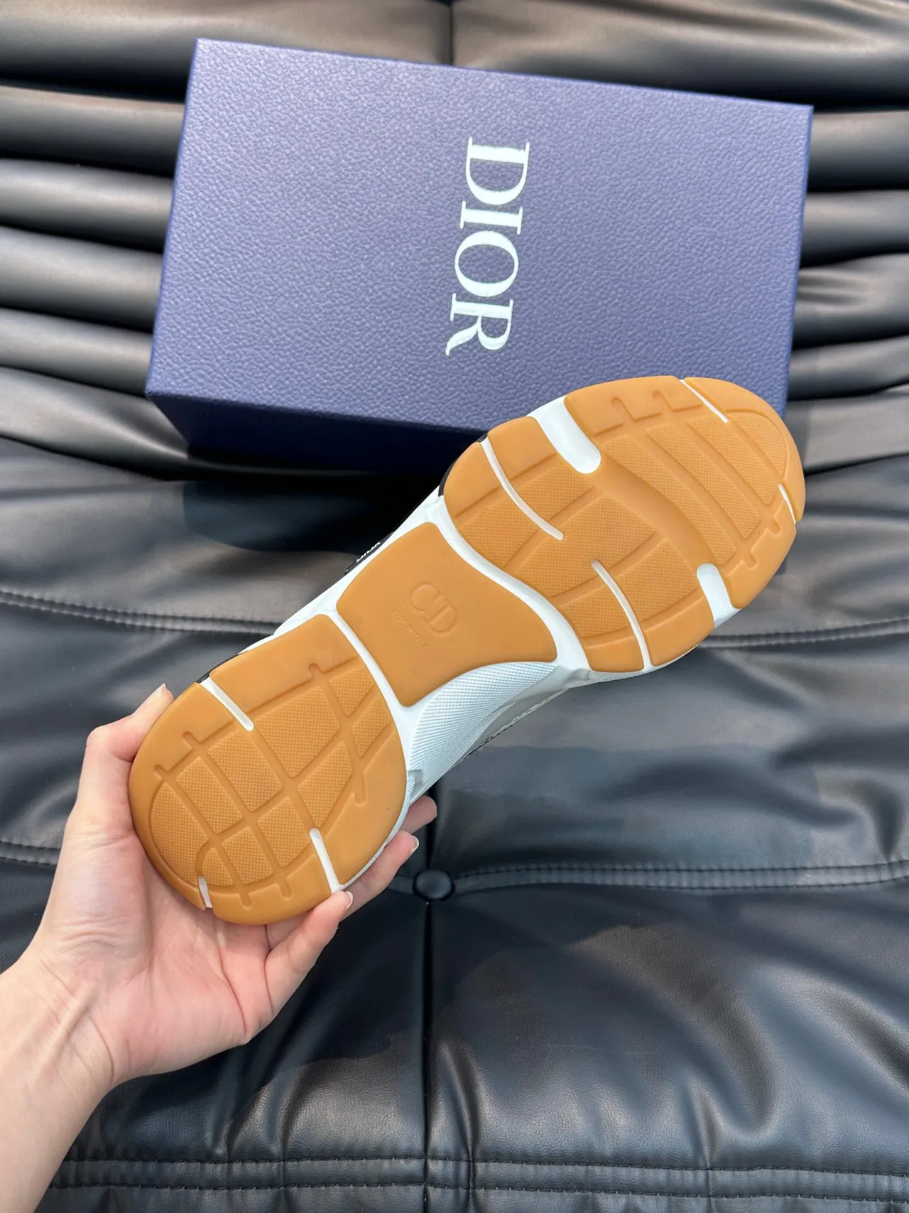 Dior B23 White Black Gray Chunky Sneakers 2