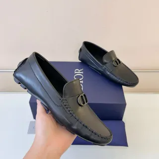 Dior B27 Black Leather CD Buckle Loafer