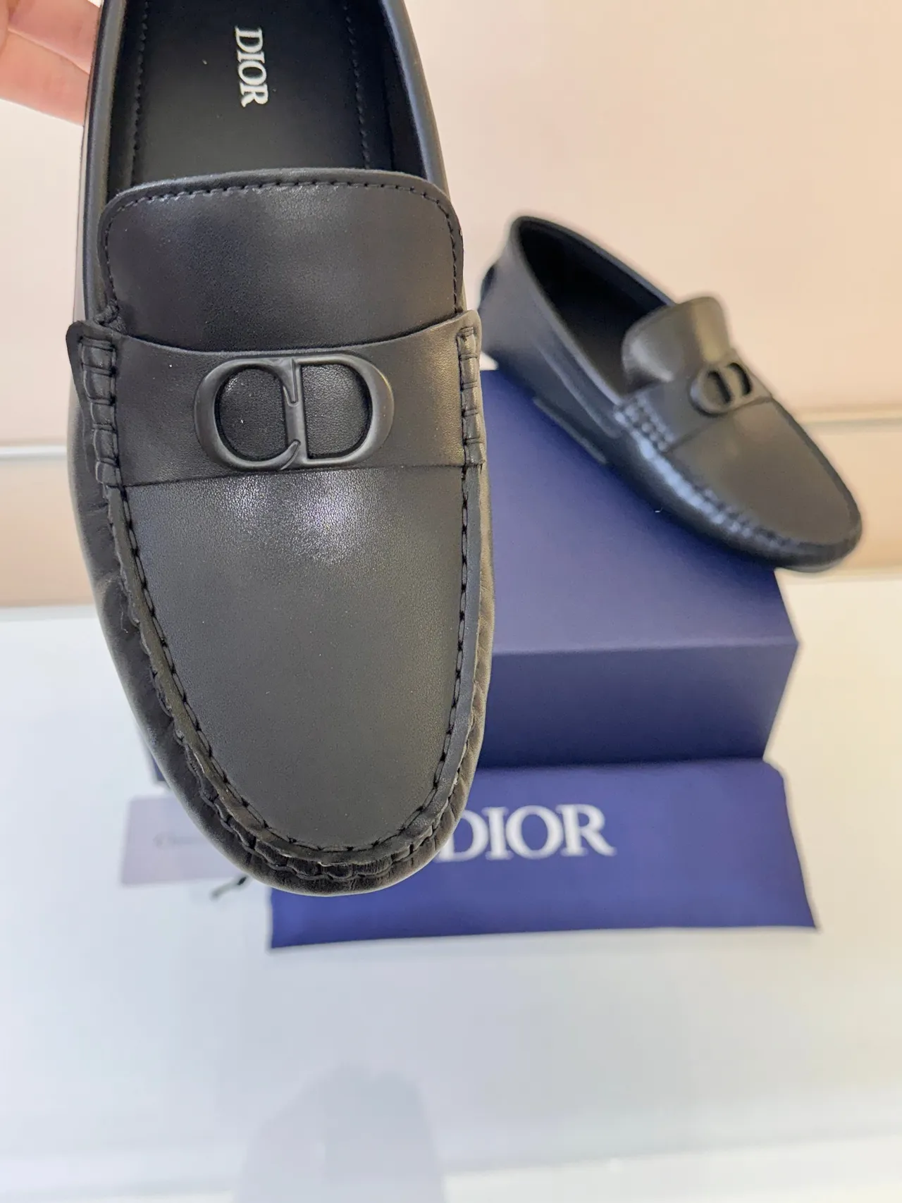 Dior B27 Black Leather CD Buckle Loafer 3
