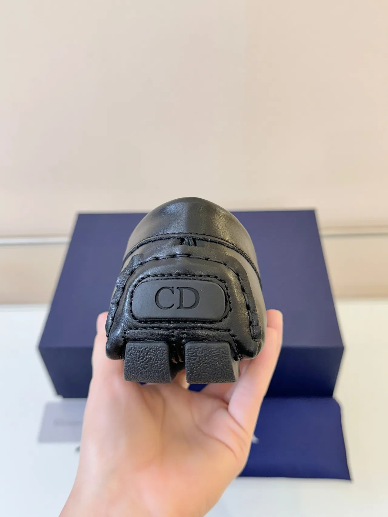 Dior B27 Black Leather CD Buckle Loafer 4
