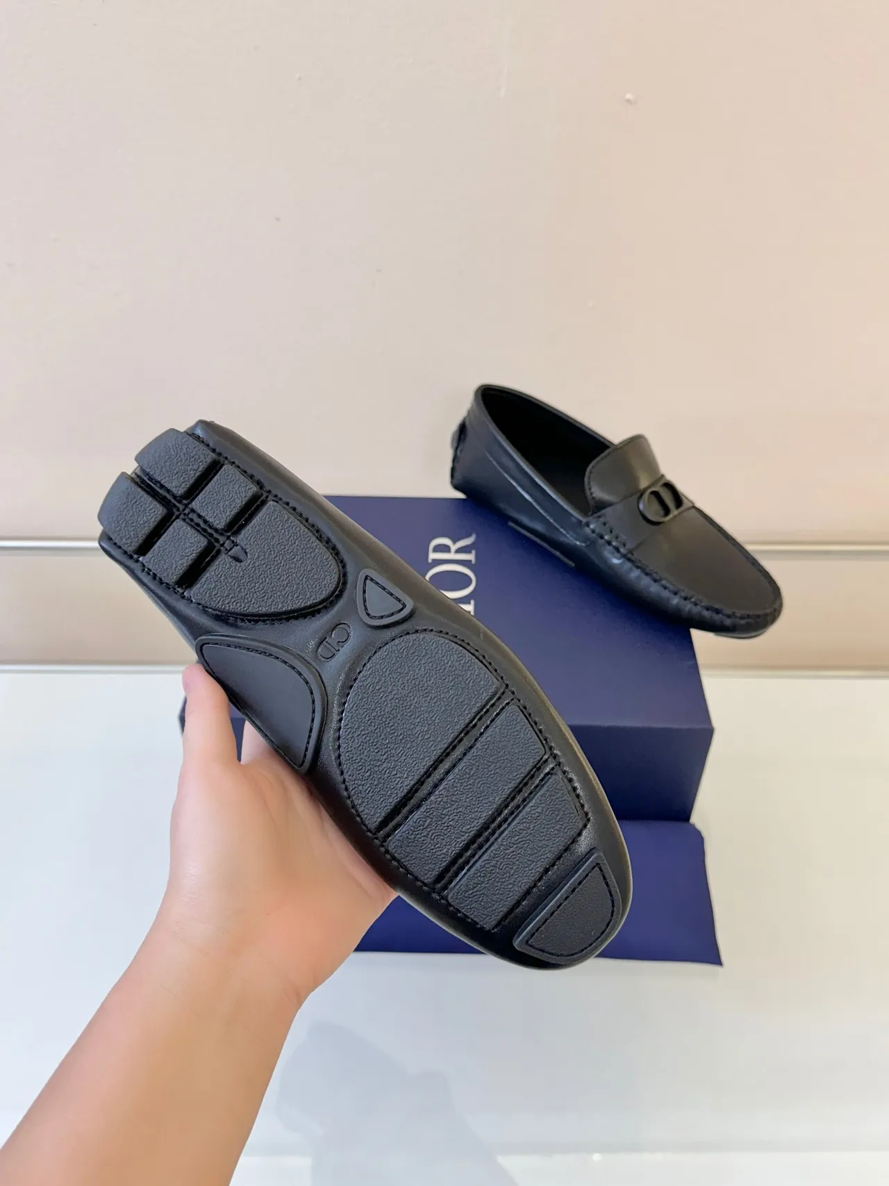 Dior B27 Black Leather CD Buckle Loafer 5