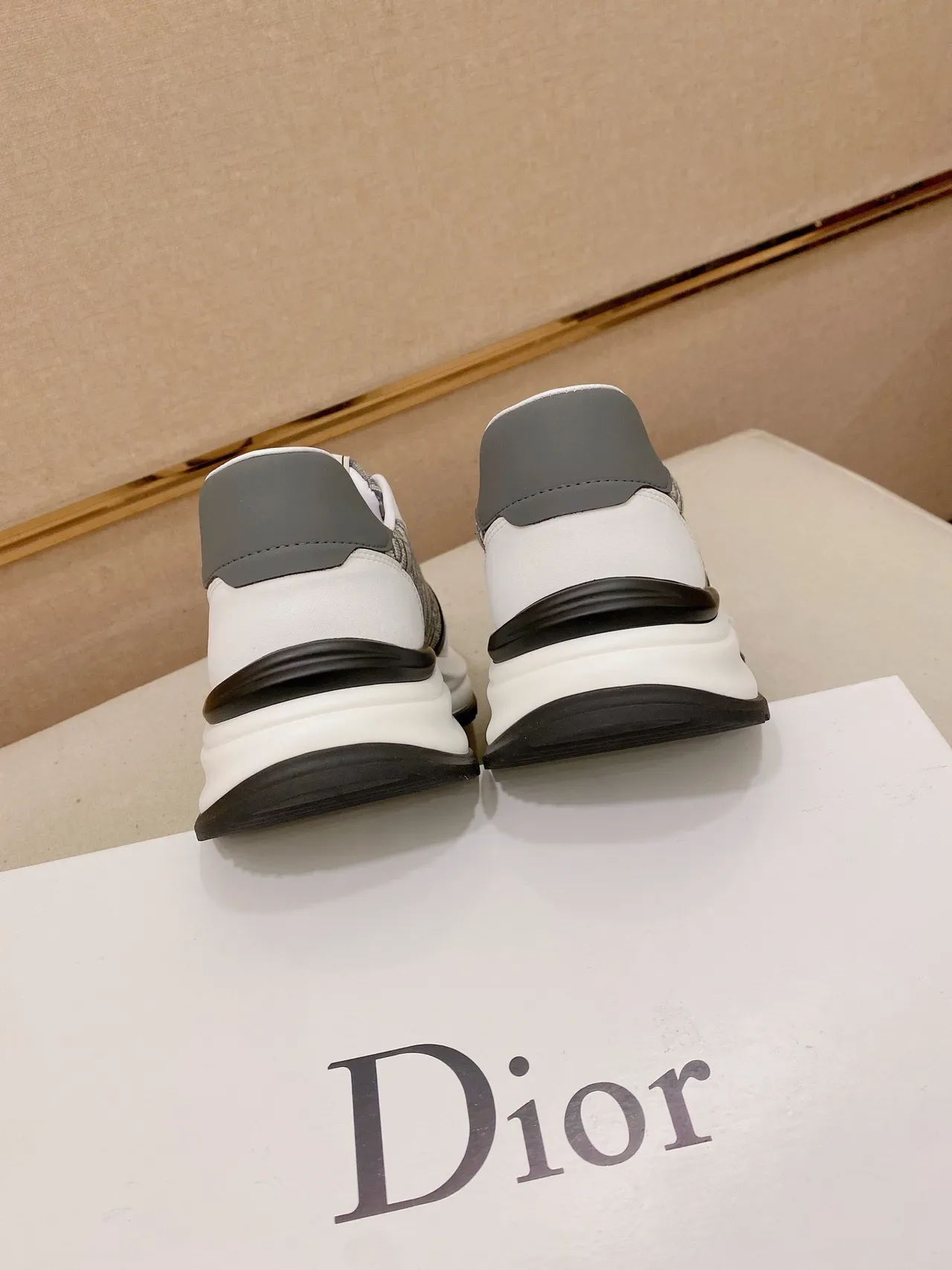 Dior B27 Monogram White Gray Black Lifestyle Sneakers 8