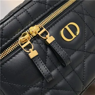 Dior حقيبة التجميل Navy Oblique Monogram Boston Bag 24