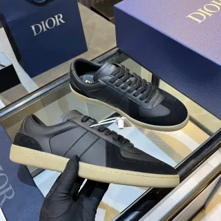 Dior Black Beige Panelled Upper Suede And Leather Mix Lifestyle Sneakers